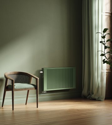 Grzejnik ścienny, miedziano-aluminiowy REGULUS-system E-VENT SD10/E/120 -dolny EVSD1012